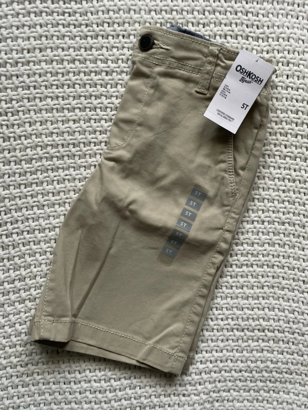 OshKosh B'gosh Boys' Tan Chino Shorts